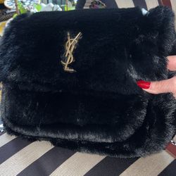 Faux Fur Bag In Brown Or Black