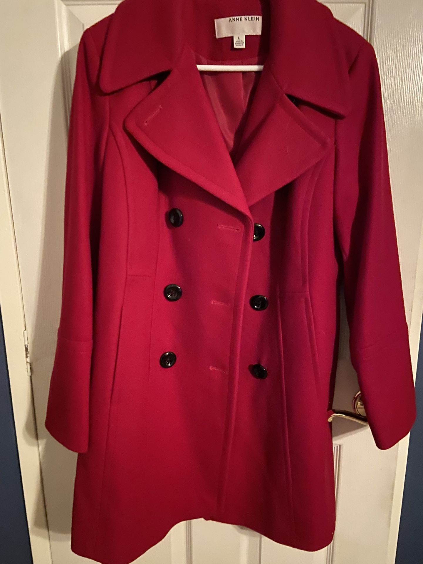 Red Anne Klein Coat