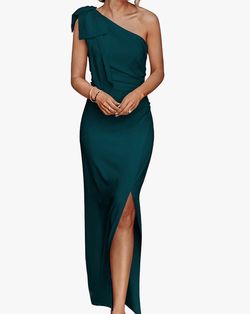 PRETTY GARDEN women’ s one shoulder cocktail Maxi Dress