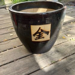 Ceramic Pot Brown $10