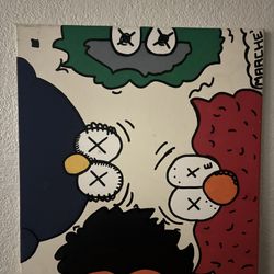 Kaws x Elmo Painting
