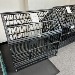 New 41” High Top Heavy Duty Medium Dog Cage Kennel Assembled 