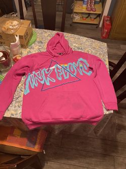 Pink Floyd concert pullover hoodie. Very well loved with piling and some blue stains. $25