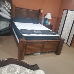 Queen Wooden BedFrame Only