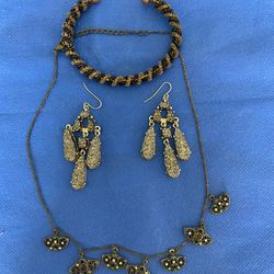 Necklace And Earrings & Bracelet