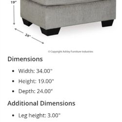 Altari Ottoman - Ashley Furniture 