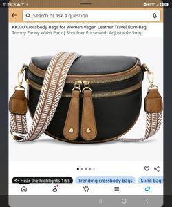 Vegan Leather Crossbody Bum Bag