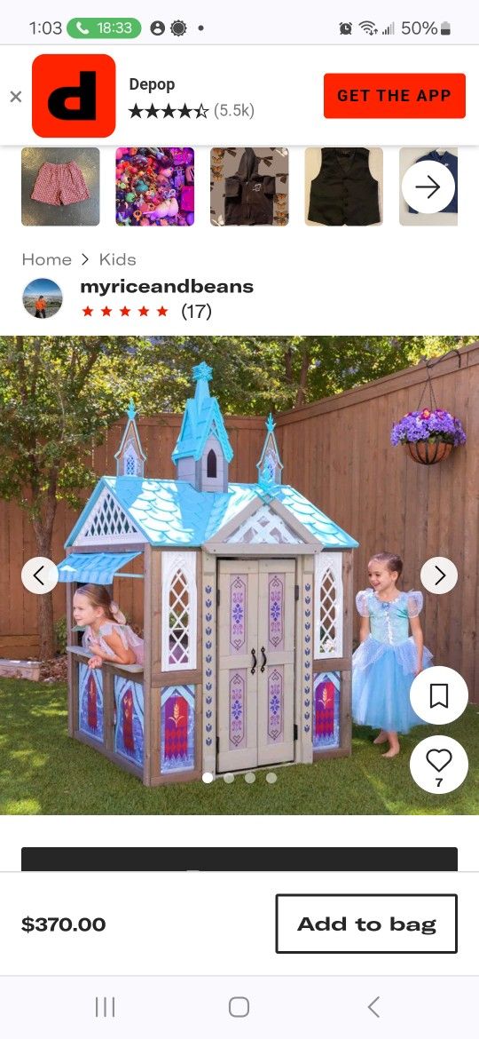 KidKraft Disney Frozen Arendelle Playhouse