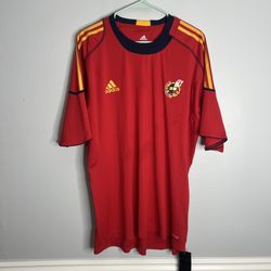 Spain National Team Training Jersey Mens XXL Blue Adidas 2009-2010 Futbol NWT