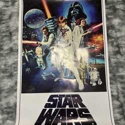 Star Wars Poster 22.375” X 34”