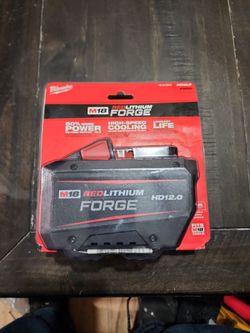 Milwaukee  battery 18volt  forge 12.0