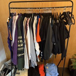 RACK OF CLOTHES FOR 5$ EACH