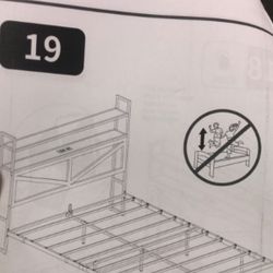 QUEEN 10” Low Profile Bed Frame With USB/LIGHTS/CHARGING STATION