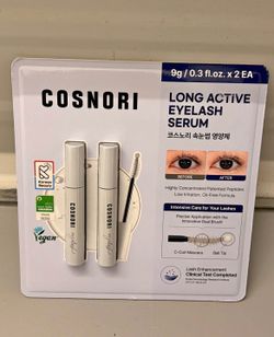 COSNORI Long Active Eyelash Serum K-Beauty 2-Pack Value Set - Brand New Sealed