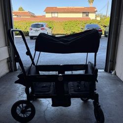 Keenz/Cleara 2 Passanger Stroller Wagon - Push & Pull, Canopy Included