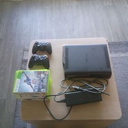 Xbox 360 Console, Games, Chords, And Controllers