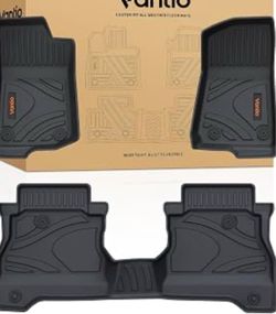 3368R- Vantio- Floor Mats for Jeep Gladiator JT 2020-2025 2026 Custom Fit TPE All Weather Floor Liners, Heavy Duty Waterproof Anti-Slip Car Mats for O
