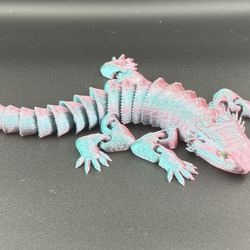 3D Printed Flexible Bearded Dragon | Wiggly Articulated Lizard Toy