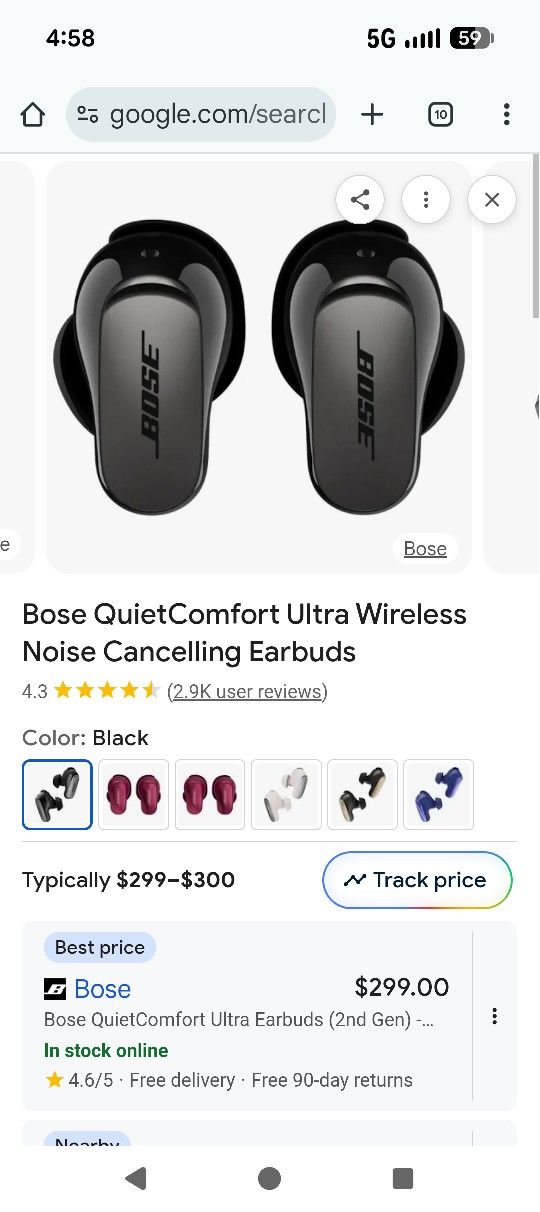 New in Box Bose QuietComfort Ultra Wireless Noise Cancelling Earbuds.
Never used.