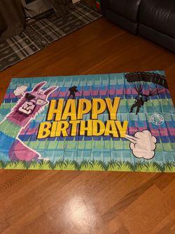 Fortnite happy birthday banner