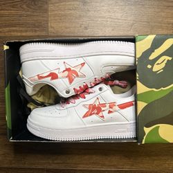 Bapesta lows white ABC “Camo Pink”