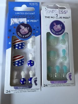Impress Toe Nails $7 Each New 