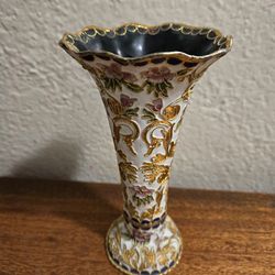 Vintage Cloisonne Enamel Vase Hand-painted 