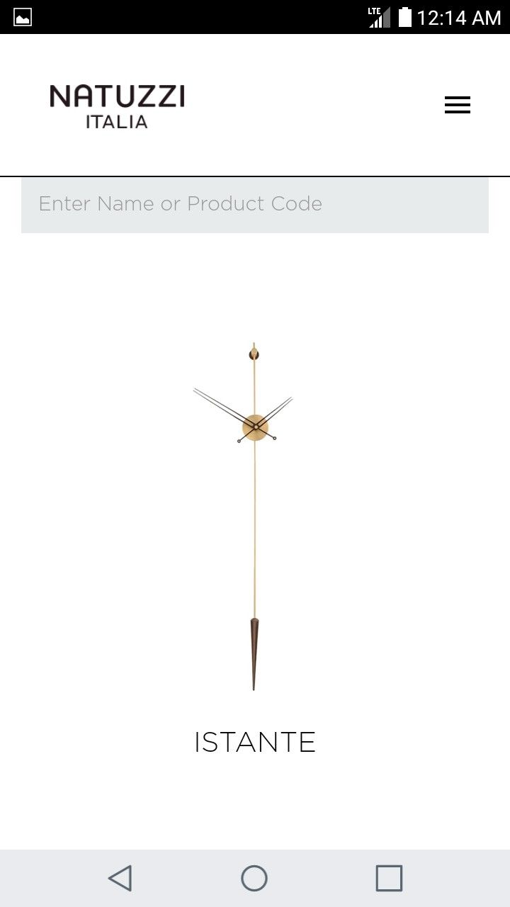 natuzzi wall clock