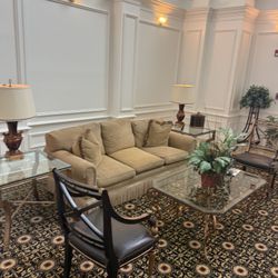 Luxury Lobby Furniture Set – Sofa, Chairs, Tables, (Excellent Condition)