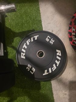 RitFit 35 lb Bumper Plates