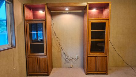 Entertainment center display cabinet