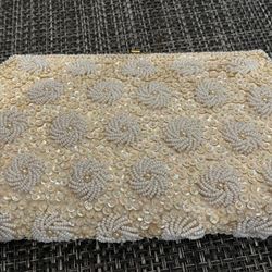 LaRagale Vintage Evening Beaded Clutch Purse