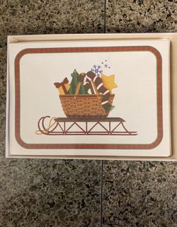 VINTAGE SLEIGH GREETING CARDS