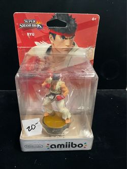 Ryu Amiibo Super Smash Bros Street Fighter 3DS Wii U Switch Nintendo New