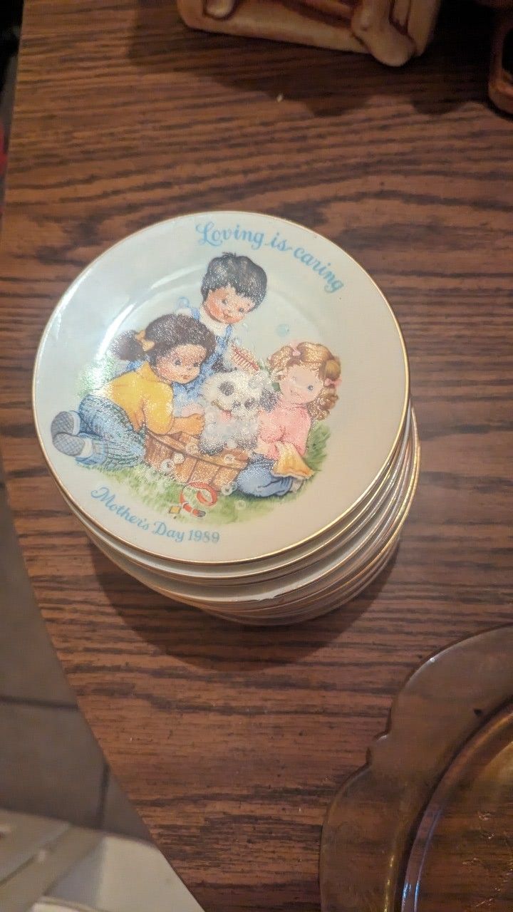 Vintage Character Display Plates/Saucers