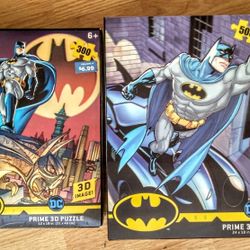 Two Brand New Sealed In Box Batman 3D Puzzles