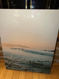 19.75”x15.5” OCEAN WAVE CANVAS WALL ART DECOR