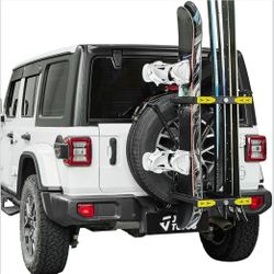 JOYTUTUS Spare Tire Ski Rack Fits Spare Tire 