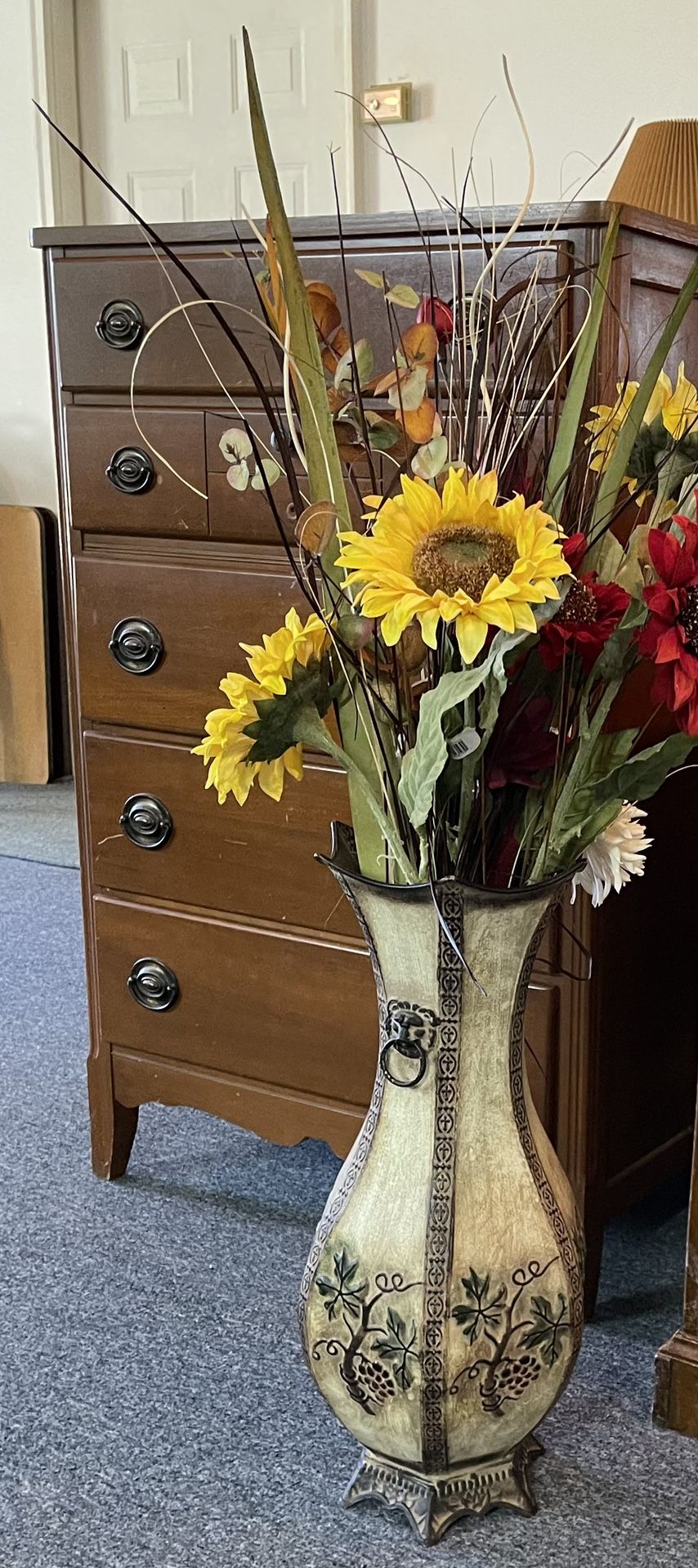 Metal Floor Vase