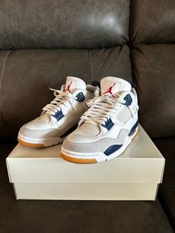 Navy Air jordan 4 sb’s size 7  (please read description)