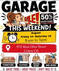 Garage Sale Friday and Saturday