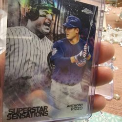 Anthony Rizzo '18 Topps Chrome Superstar Sensations Refractor Insert Baseball Card 