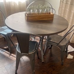 Dining table high chairs coffee bar