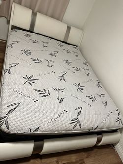 Queen size mattress and bed frame
