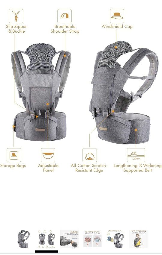 Baby Carrier, 6-in-1 Carrier Newborn to Toddler

