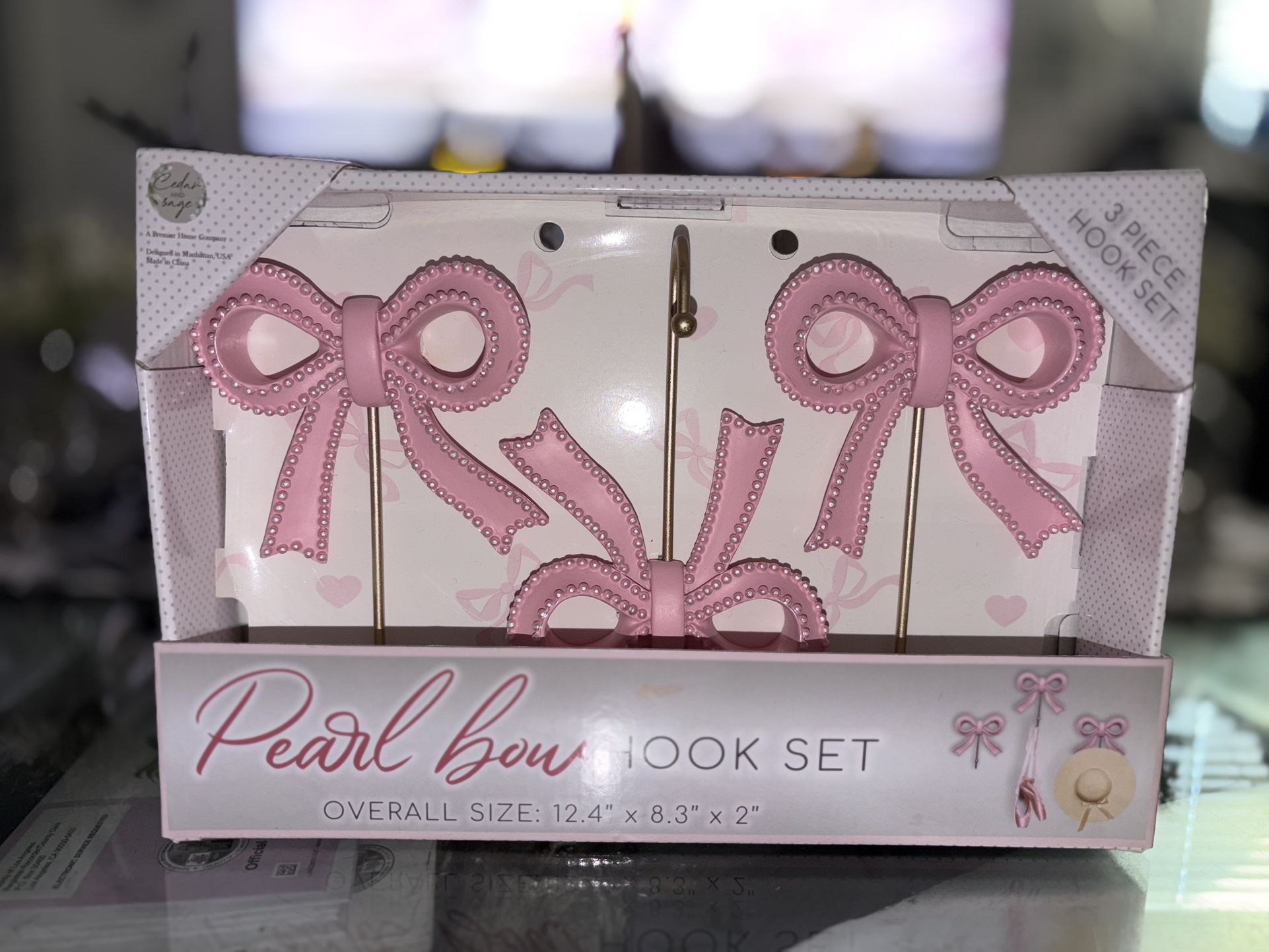 Coquette Bow Stocking Hooks