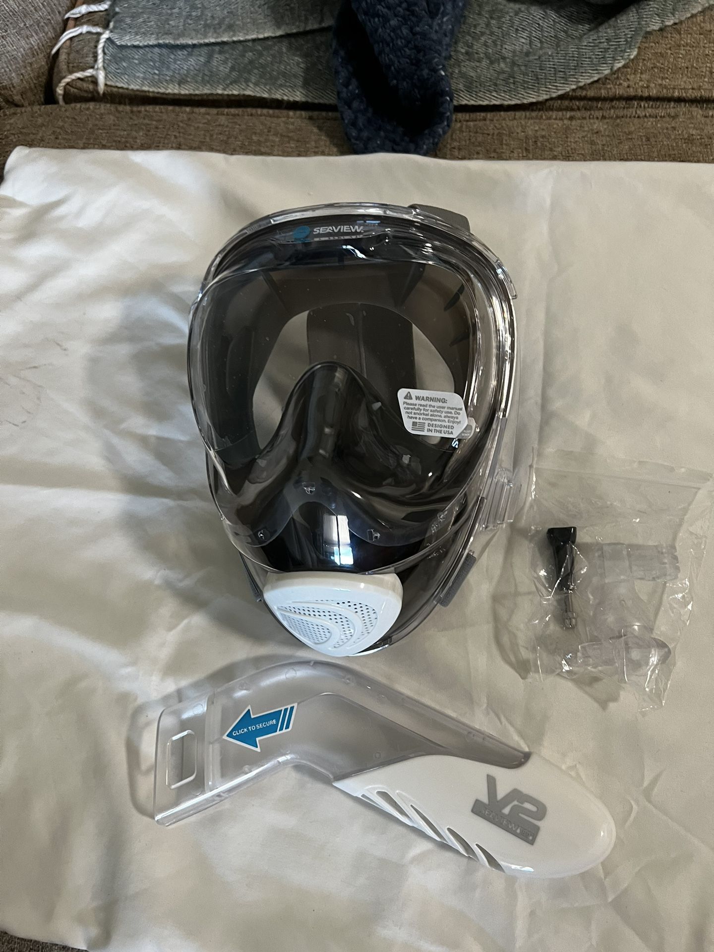 WildHorn Seaview 180° V2 Full Face Snorkel Mask with Flowtech Breathing System