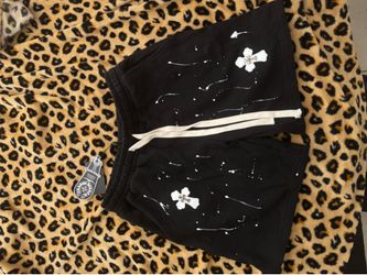 Chrome heart shorts