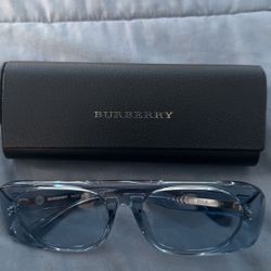 BURBERRY SUNGLASSES B.E. TRANSPARENT AZURE