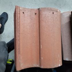 Terracotta Concrete Roof Tiles – Stack